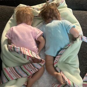 Twin boy & girl baby doll set.